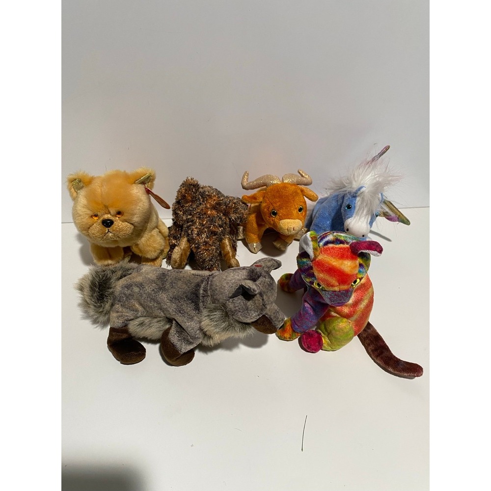 Lot of Beanie baby TY Zodiac Pegasus Mammoth‎